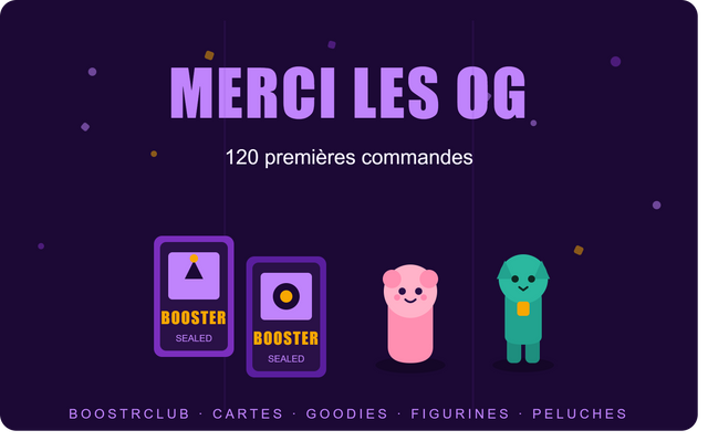 Merci à vous, les OG. 120 commandes et ce n'est que le début.