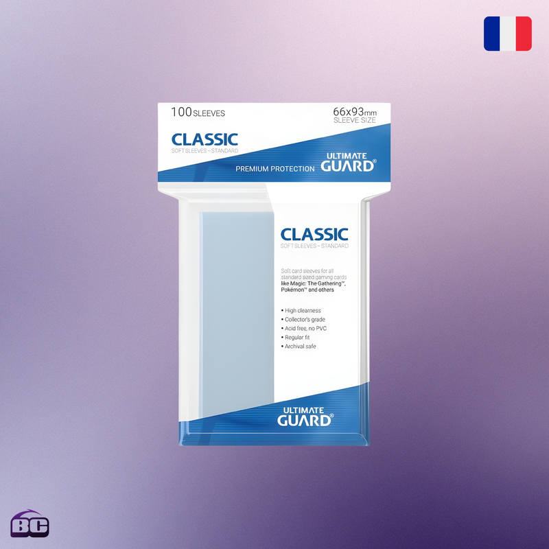 100 Sleeves Classic Transparent
