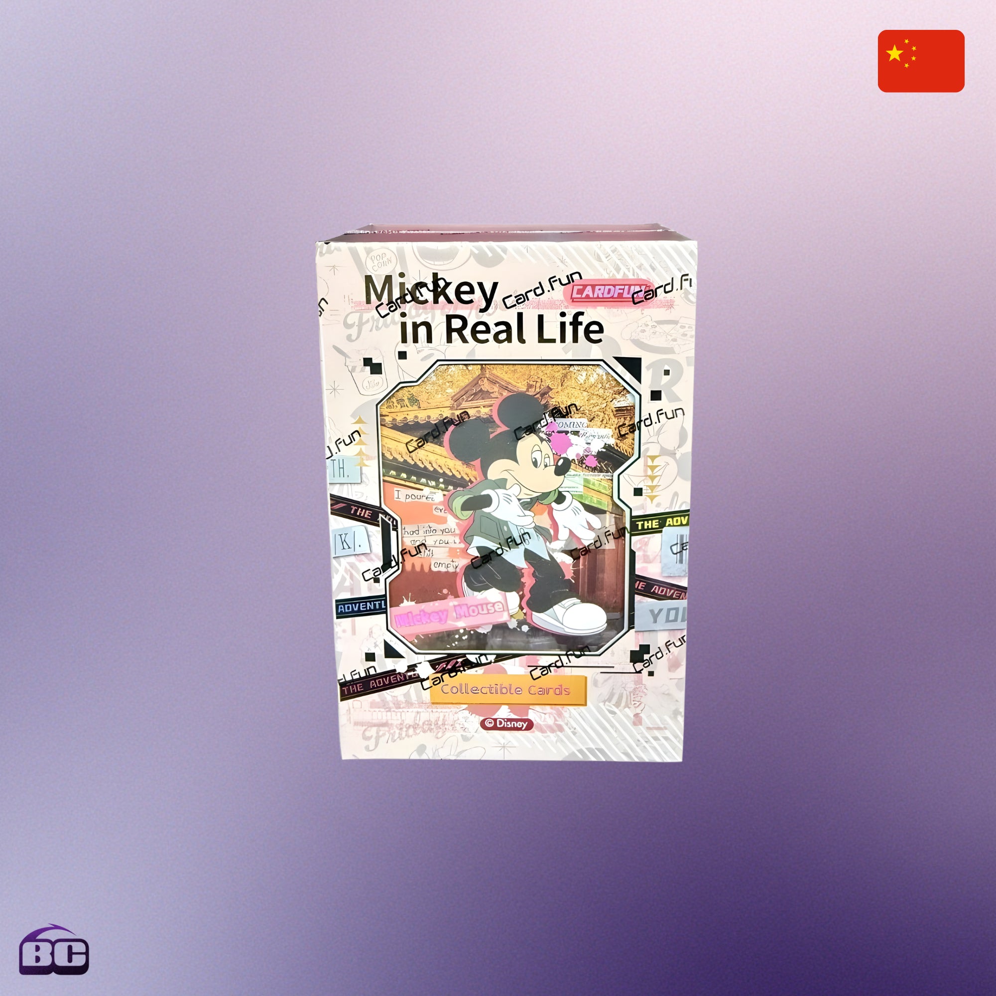 CardFun Display 10 Boosters Disney Mickey In Real Life - Édition Chinoise - Disney