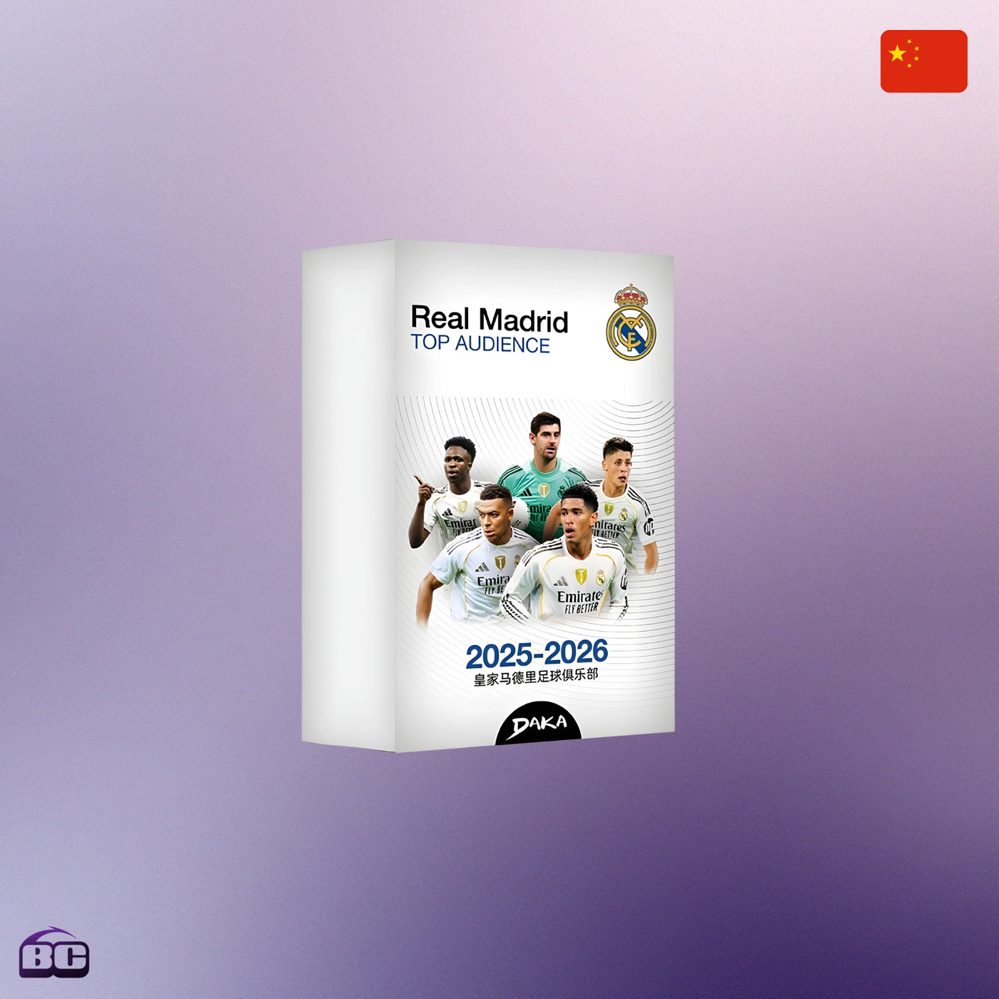 Daka - Display de 6 boosters - Real Madrid Top Audience 2025-26 Edition Chinoise