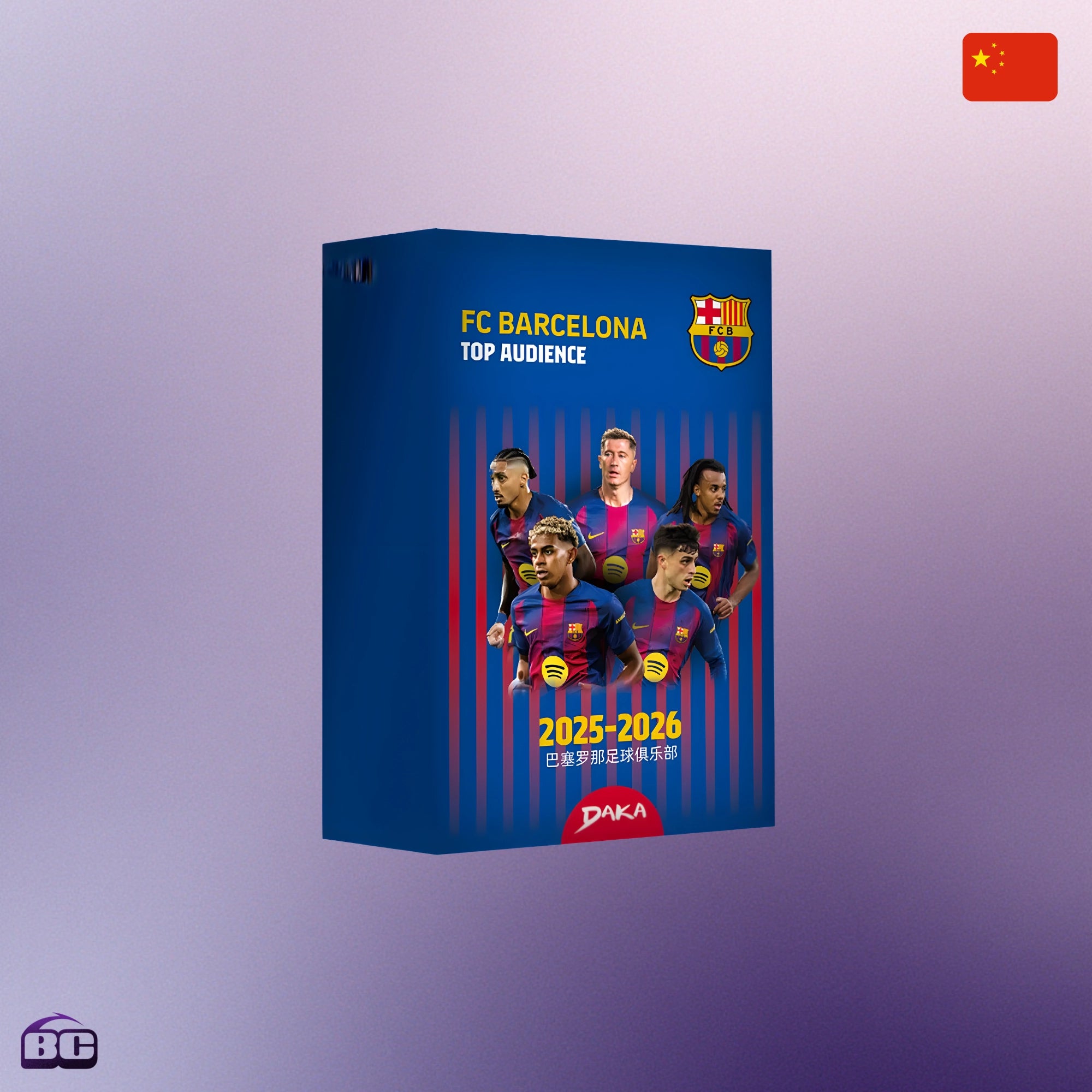 Daka - Display de 6 boosters - FC Barcelona Top Audience 2024-25 - Edition Chinoise