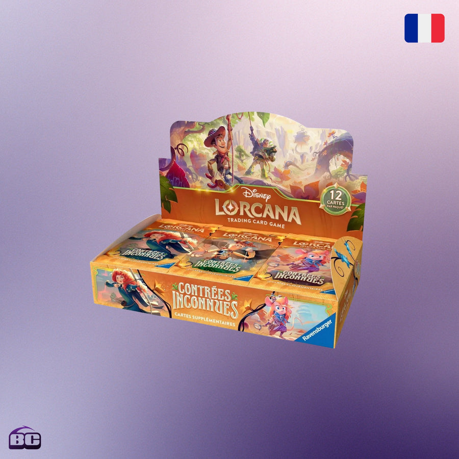 Disney Lorcana - Display de 24 Boosters - Chapitre 12 : Contrées Inconnues Edition Française