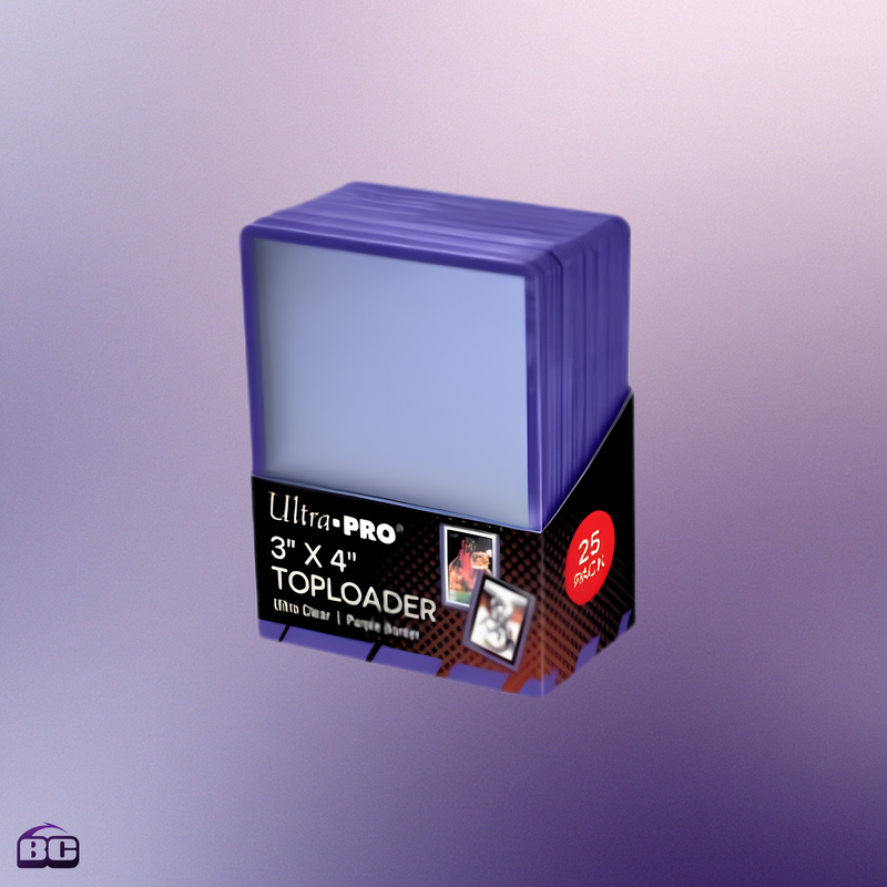 Ultra Pro - 25 Toploaders 3 X 4 Purple Border